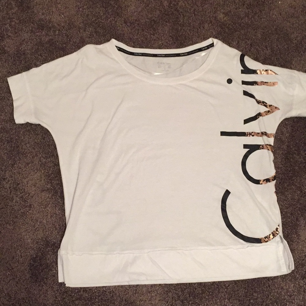 Short Sleeve Calvin Klein Workout Shirt